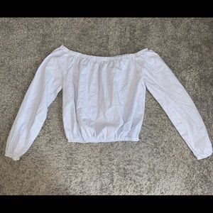 Long sleeve off the shoulder blouse
